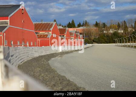 25. März 2020 - Surrey, B.C., Kanada - Fraser Downs Racetrack wird im Elements Casino als inaktiv angesehen. Alle Casinos in der Provinz BC wurden am 16. März von den Provinzgesundheitsbehörden während der COVID-19-Pandemie geschlossen. Foto von Adrian Brown/Sipa USA Stockfoto