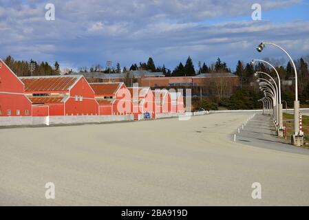 25. März 2020 - Surrey, B.C., Kanada - Fraser Downs Racetrack wird im Elements Casino als inaktiv angesehen. Alle Casinos in der Provinz BC wurden am 16. März von den Provinzgesundheitsbehörden während der COVID-19-Pandemie geschlossen. Foto von Adrian Brown/Sipa USA Stockfoto