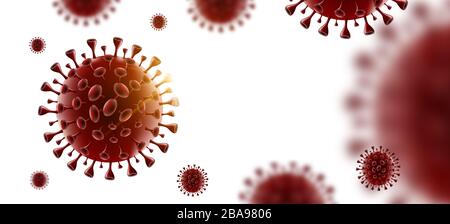 Covid-19 Coronavirus White Background Isolate Stockfoto