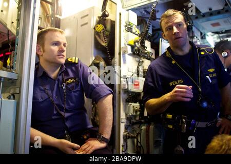 Der Alltag auf der "HMS Talent". Die "HMS Talent" ist das sechste von sieben Atom-U-Booten der Trafalgar-Klasse der Royal Navy. Stockfoto