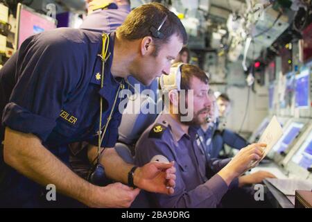 Der Alltag auf der "HMS Talent". Die "HMS Talent" ist das sechste von sieben Atom-U-Booten der Trafalgar-Klasse der Royal Navy. Stockfoto