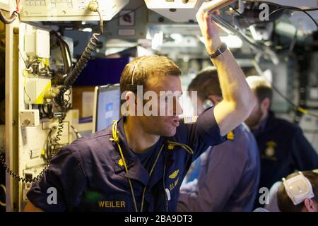 Der Alltag auf der "HMS Talent". Die "HMS Talent" ist das sechste von sieben Atom-U-Booten der Trafalgar-Klasse der Royal Navy. Stockfoto