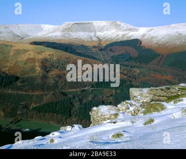 Waun von Rydd Bryniau Gleision, in der Nähe von Talybont, Brecon Beacons National Park, Powys, Wales. Stockfoto