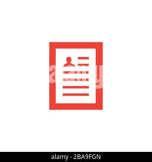 Symbol "Rot Wiederaufnehmen" Auf Weißem Hintergrund. Rote Vektor-Grafik Mit Flacher Form. Stock Vektor