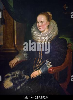 Porträt von Antonia Canis 1624 Cornelis De Vos 1584 - 1651, Niederländisch, Niederlande, Flämisch, Stockfoto