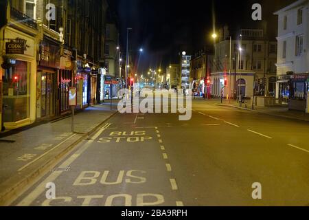 Leere Straßen in Brighton während der britischen Lockdown Brighton 26. März 2020 Stockfoto