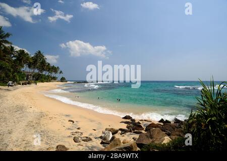 Sri Lanka, Galle, Unawatuna, Thalpe Beach Stockfoto