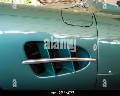 1959 Aston Martin DBR1 Classic Le Mans Rennwagen, Goodwood West Sussex UK Stockfoto