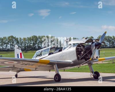 De Havilland Chipmunk, Westhampnet Aerodrome, Goodwood West Sussex UK Stockfoto