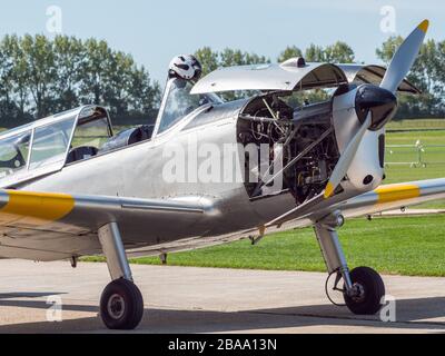 De Havilland Chipmunk, Westhampnet Aerodrome, Goodwood West Sussex UK Stockfoto