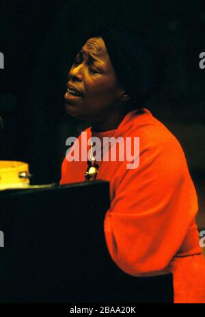 Roberta Flack bei der Probe Seattle Grammy Award Gewinnerin 1973 Stockfoto