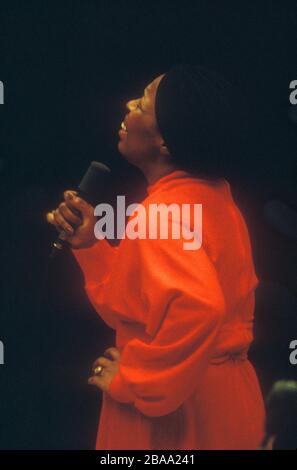Roberta Flack bei der Probe Seattle Grammy Award Gewinnerin 1973 Stockfoto