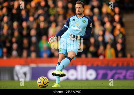 Tim Krul von Norwich City - Norwich City gegen Sheffield United, Premier League, Carrow Road, Norwich, Großbritannien - 8. Dezember 2019 nur redaktionelle Verwendung - es gelten Einschränkungen für DataCo Stockfoto