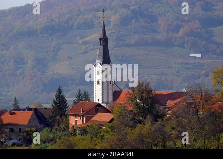 Kirche der Verkündigung der Jungfrau Maryin Klanjec, Kroatien Stockfoto