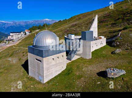 Francois-Xavier Bagnoud Observatorium, Saint-Luc, Wallis, Schweiz Stockfoto