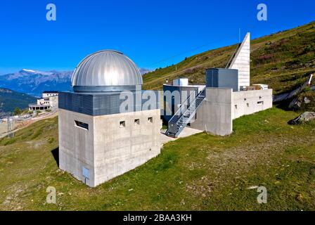 Francois-Xavier Bagnoud Observatorium, Saint-Luc, Wallis, Schweiz Stockfoto