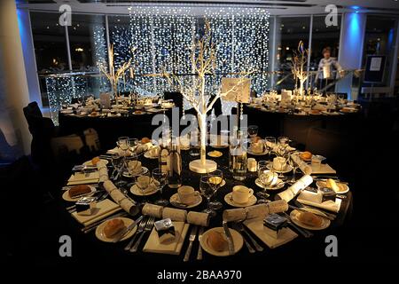 Gastfreundschaft auf der Epsom Racecourse 'Diamonds on the Downs' Christmas Party Stockfoto