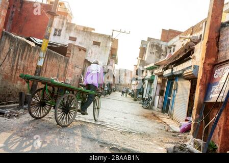 Straßen in Agra, Uttar Pradesh, Indien Stockfoto