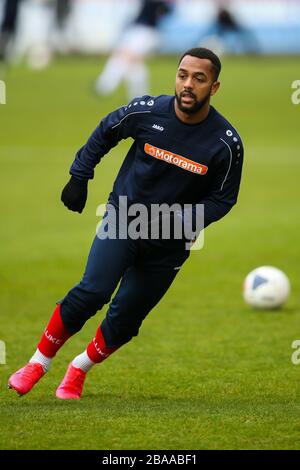 Ashley Hemmings von Kidderminster Harriers während des Spiels der National League North - Gruppe A - im Aggborough Stadium Stockfoto