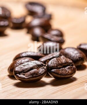 Kaffeeunternehmen und exportieren Kaffeebohnen. Stockfoto