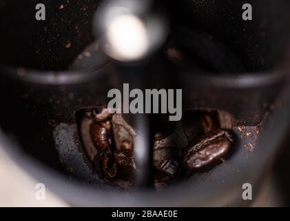 Kaffeeunternehmen und exportieren Kaffeebohnen. Stockfoto