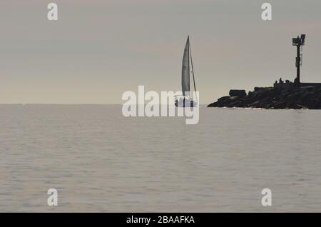 Newport Beach Harbor Balboa Island, Kalifornien Stockfoto