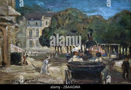Konstantin Korovin - EINE Straße in Paris Stockfoto