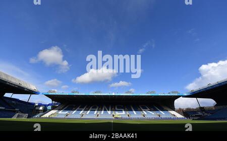 Eine allgemeine Ansicht von Hillsborough, dem Wohnort von Sheffield Wednesday Stockfoto