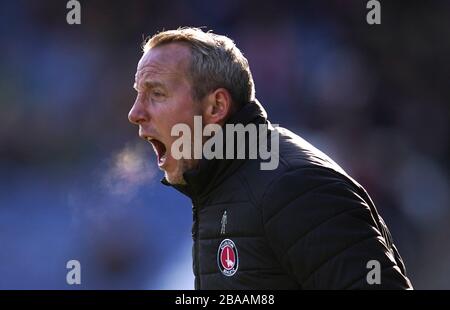 Charlton Athletic manager Lee Bowyer Stockfoto