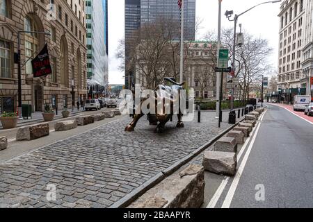 Bulle In Financial Dsistrict Aufladen Stockfoto