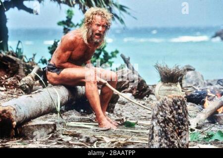 CAST AWAY 2000DreamWorks/20th Century Fox Film mit Tom Hanks Stockfoto