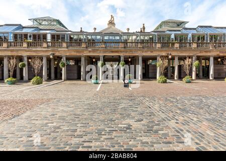 London - England - Covent Garden - 21032020 - Leere Straßen, während Corona Virus London trifft und viele Unternehmen zwingt, den Service zu schließen oder zu reduzieren - Fotograf: Brian Duffy Stockfoto