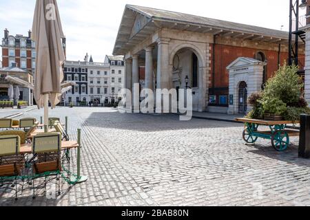 London - England - Covent Garden - 21032020 - Leere Straßen, während Corona Virus London trifft und viele Unternehmen zwingt, den Service zu schließen oder zu reduzieren - Fotograf: Brian Duffy Stockfoto