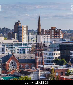 St. Andrew's Roman Catholic Cathedral in Downtown Victoria, British Columbia, Kanada. Kathedrale für das Bistum Victoria. Stockfoto