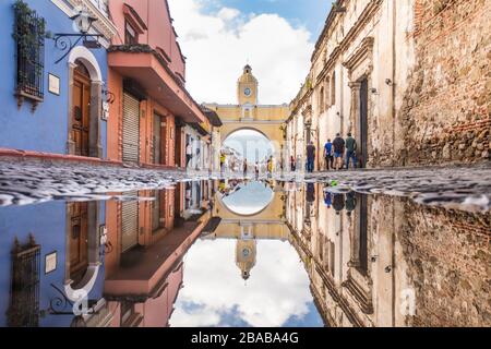 Santa Catalina Bogen in Antigua, Guatemala Stockfoto