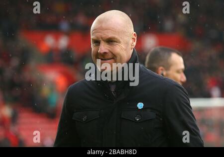 Burnley manager Sean Dyche vor dem Spiel Stockfoto