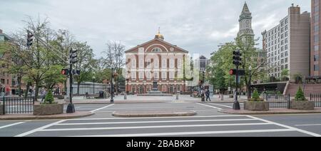 Faneuil Hall Marketplace, Boston, Massachusetts, Vereinigte Staaten Stockfoto