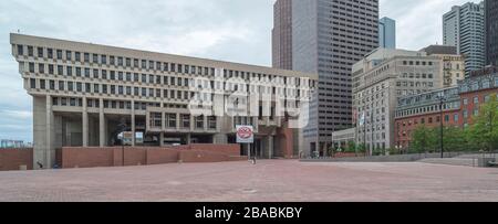 Boston City Hall, Government Plaza, Boston, Massachusetts, USA Stockfoto