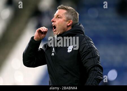 Cardiff City Manager Neil Harris Stockfoto