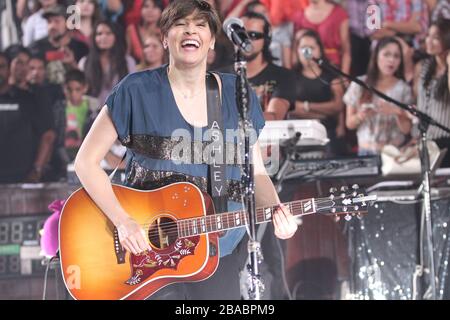 Ha Ash (ha * Ash) durante suconcierto en el Palenque de la Expogan, el 8 de abril del 2013 en Hermosillo. ©/NortePhoto Stockfoto