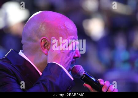 Lupillo Rivera durante su concierto en el Palenque de la Expogan, el 10 de Mayo del 2013 en Hermosillo. Stockfoto