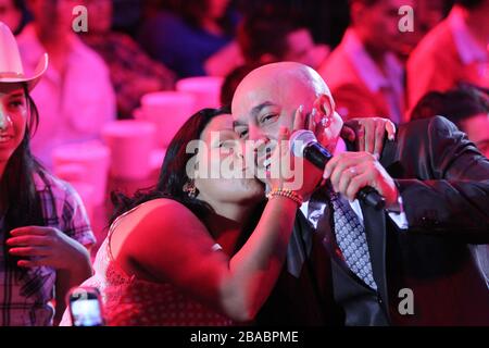 Lupillo Rivera durante su concierto en el Palenque de la Expogan, el 10 de Mayo del 2013 en Hermosillo. Stockfoto