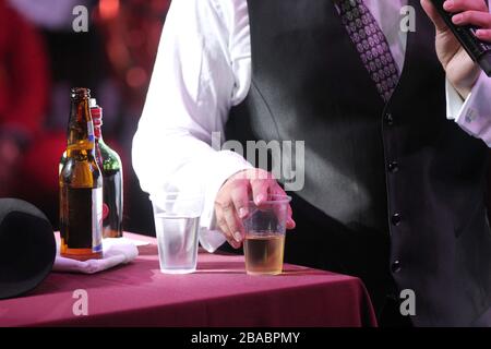 Lupillo Rivera durante su concierto en el Palenque de la Expogan, el 10 de Mayo del 2013 en Hermosillo. Stockfoto