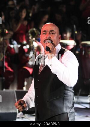 Lupillo Rivera durante su concierto en el Palenque de la Expogan, el 10 de Mayo del 2013 en Hermosillo. Stockfoto