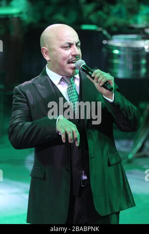 Lupillo Rivera durante su concierto en el Palenque de la Expogan, el 10 de Mayo del 2013 en Hermosillo. Stockfoto