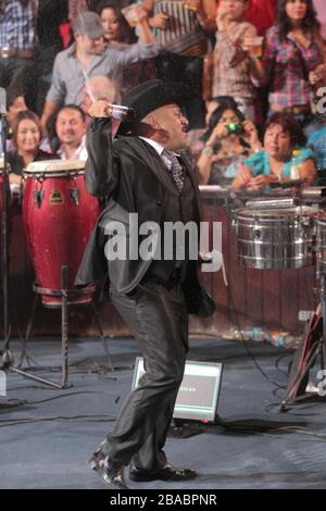 Lupillo Rivera durante su concierto en el Palenque de la Expogan, el 10 de Mayo del 2013 en Hermosillo. Stockfoto