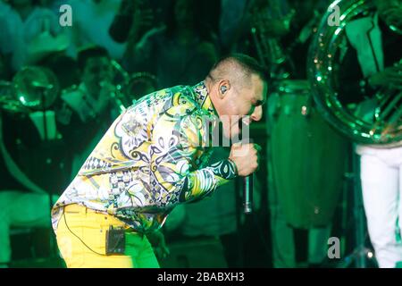 Espinoza Pas se presento en el palenque de la Expogan 2014. 2. Mai 2014 Stockfoto