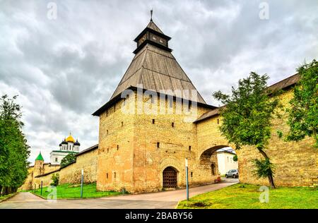 Pskov Krom, ein kreml in Russland Stockfoto