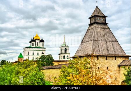 Pskov Krom, ein kreml in Russland Stockfoto