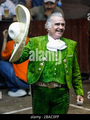 Vicente Fernández en el palenque de la Expo Gan Sonora. Mai 2009. Stockfoto